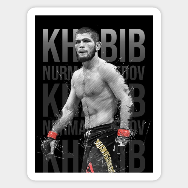 Khabib Nurmagomedov Sticker by Creativedy Stuff